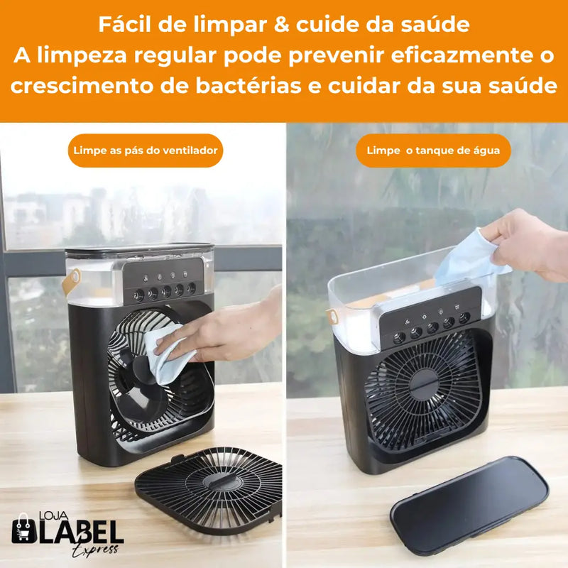 Mini Ar Condicionado Portátil 4 em 1 AirComfort Pro - LabelExpress