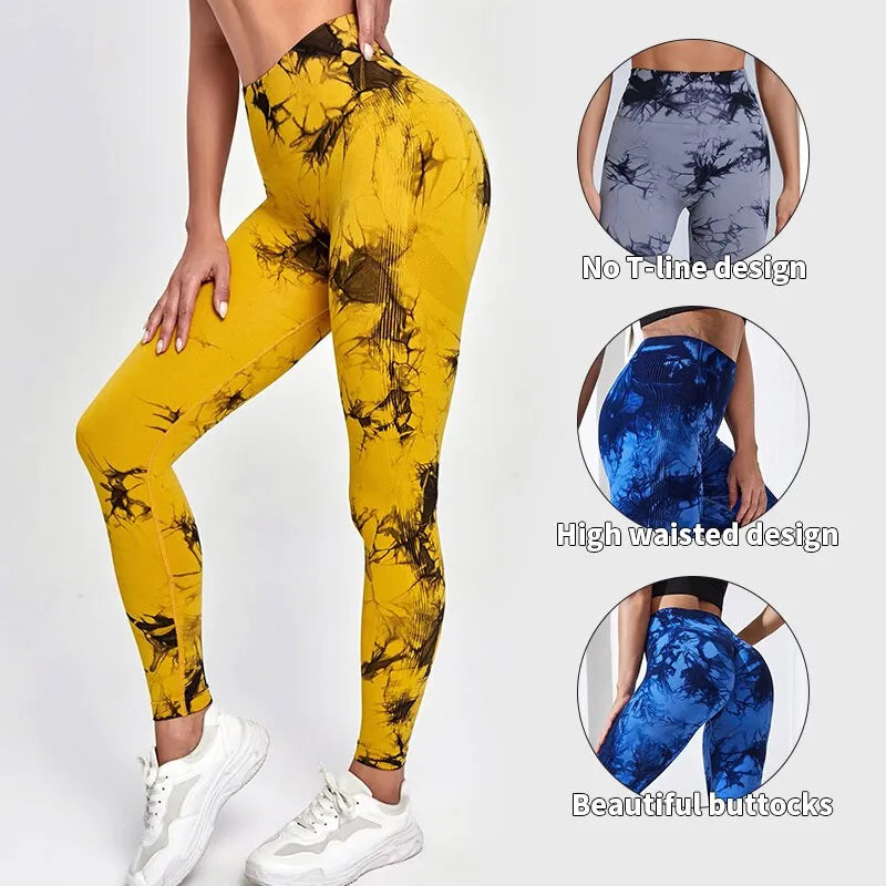 Legging Tie Dye Fitness Empina Bumbum