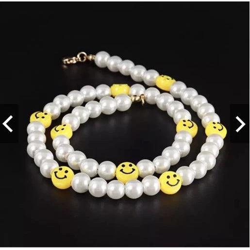 Colar de Pérola Smile / Pulseira de Pérola Smile Unissex