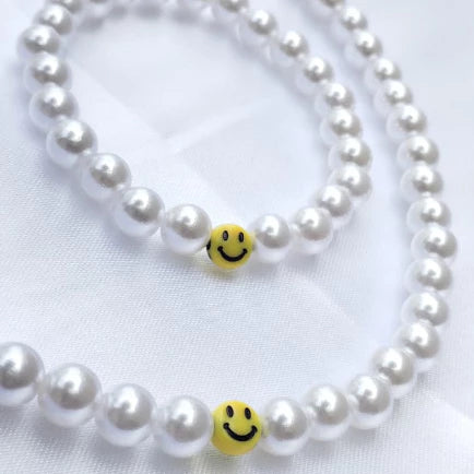 Colar de Pérola Smile / Pulseira de Pérola Smile Unissex