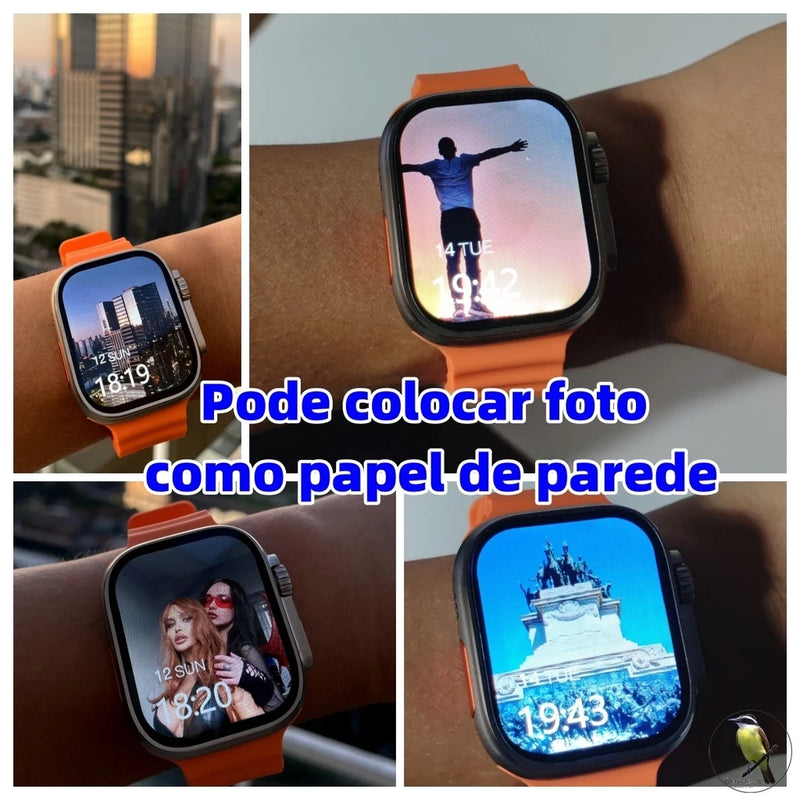 Smartwatch T800 Series 8 Ultra Calculadora Cardíaca Monitoramento Da Frequência Relógio Inteligente