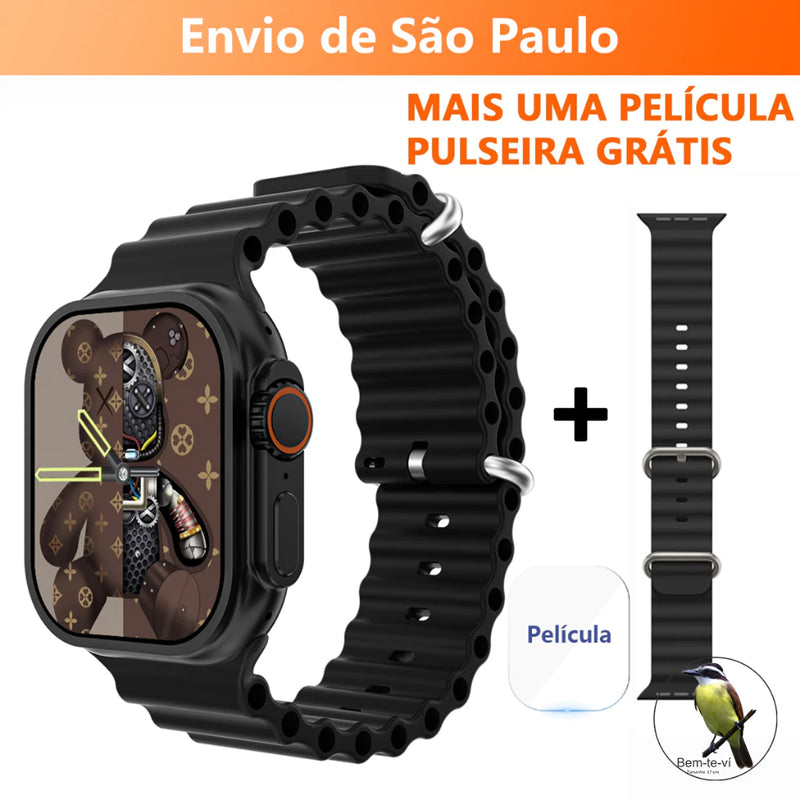 Smartwatch T800 Series 8 Ultra Calculadora Cardíaca Monitoramento Da Frequência Relógio Inteligente