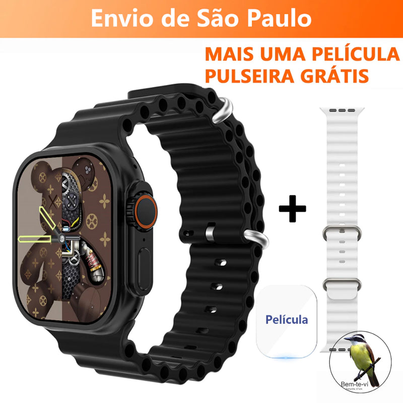 Smartwatch T800 Series 8 Ultra Calculadora Cardíaca Monitoramento Da Frequência Relógio Inteligente