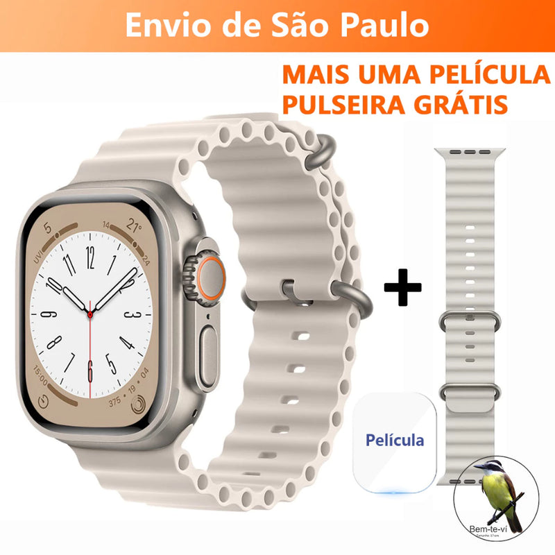 Smartwatch T800 Series 8 Ultra Calculadora Cardíaca Monitoramento Da Frequência Relógio Inteligente