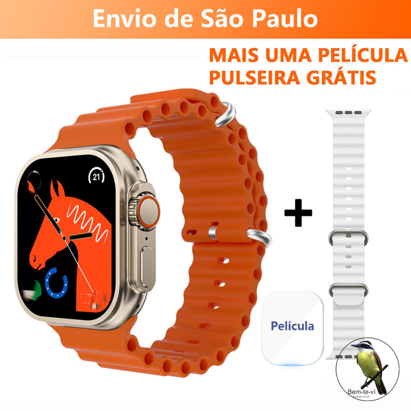 Smartwatch T800 Series 8 Ultra Calculadora Cardíaca Monitoramento Da Frequência Relógio Inteligente