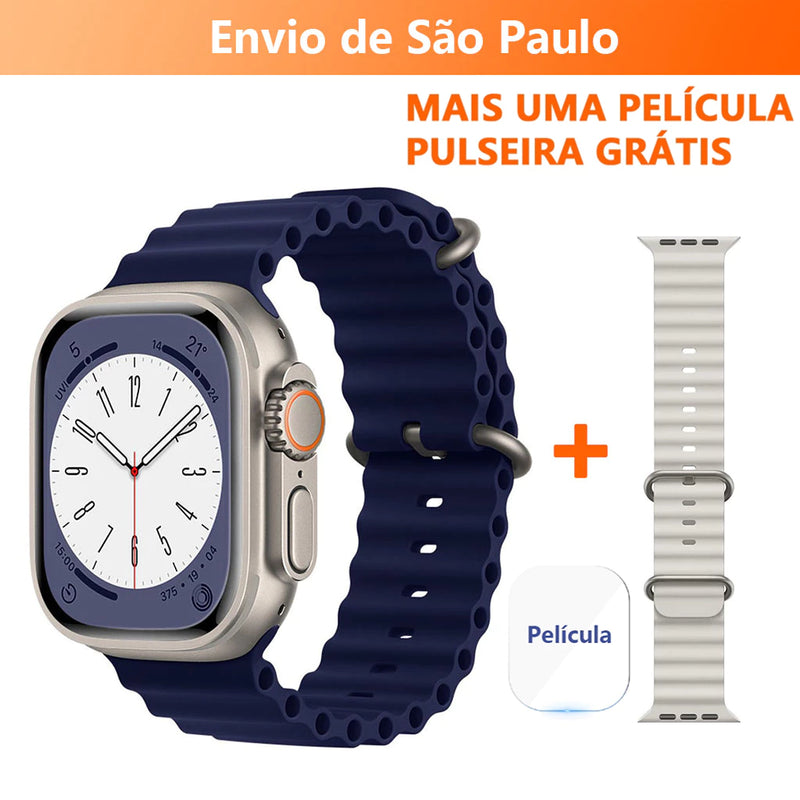 Smartwatch T800 Series 8 Ultra Calculadora Cardíaca Monitoramento Da Frequência Relógio Inteligente