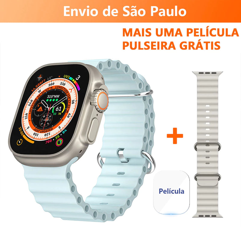 Smartwatch T800 Series 8 Ultra Calculadora Cardíaca Monitoramento Da Frequência Relógio Inteligente