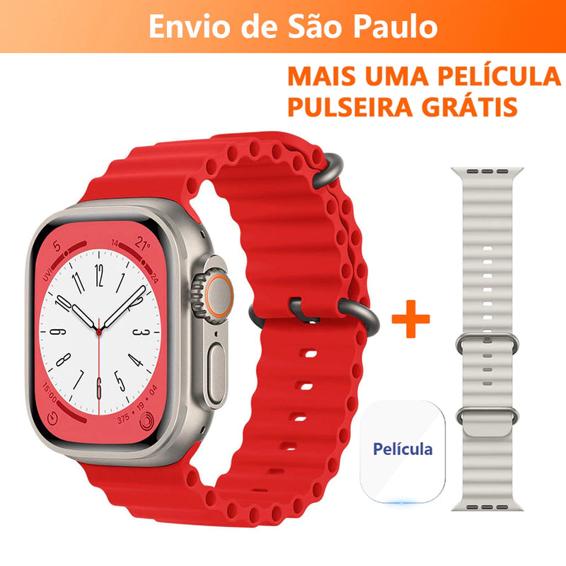 Smartwatch T800 Series 8 Ultra Calculadora Cardíaca Monitoramento Da Frequência Relógio Inteligente