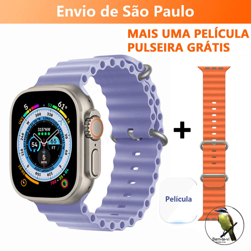 Smartwatch T800 Series 8 Ultra Calculadora Cardíaca Monitoramento Da Frequência Relógio Inteligente