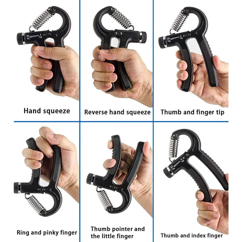 Hand Grip Flexor De Punho Exercício Para Mãos Ajustável Treino Antebraço Fisioterapia